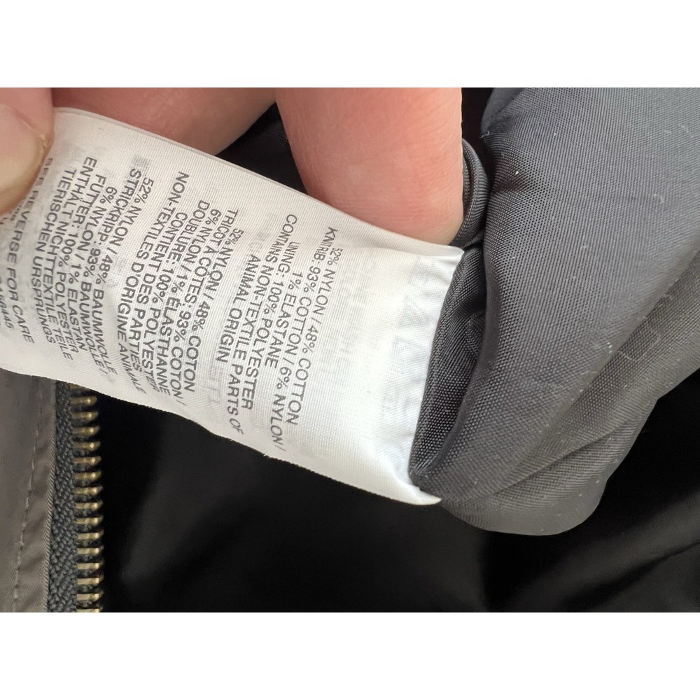 Wallace And Barnes Jacket Mens Large MA-1 Bomber Softshell J Crew Grey Tactical - Picture 10 of 16